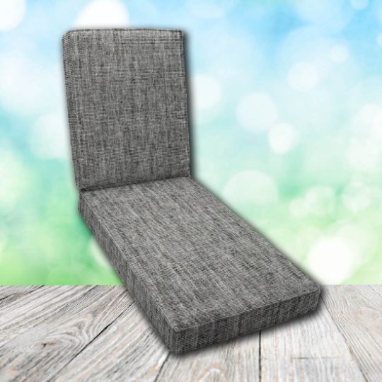 Boxed Chaise Lounge Cushion in Sunbrella Fabric by Cascadia Outdoor Cushions