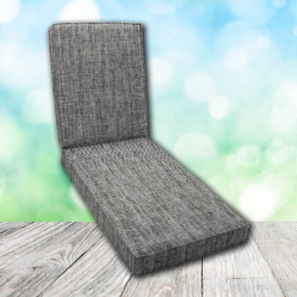 Boxed Chaise Lounge Cushion in Sunbrella Fabric by Cascadia Outdoor Cushions