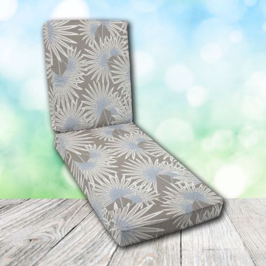 Boxed Chaise Lounge Cushion in Sunbrella Fabric by Cascadia Outdoor Cushions