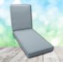 Boxed Chaise Lounge Cushion in Sunbrella Fabric by Cascadia Outdoor Cushions