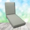Boxed Chaise Lounge Cushion in Sunbrella Fabric by Cascadia Outdoor Cushions