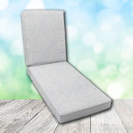 Boxed Chaise Lounge Cushion in Sunbrella Fabric by Cascadia Outdoor Cushions