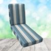 Boxed Chaise Lounge Cushion in Sunbrella Fabric by Cascadia Outdoor Cushions