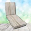Boxed Chaise Lounge Cushion in Sunbrella Fabric by Cascadia Outdoor Cushions