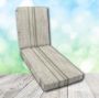 Boxed Chaise Lounge Cushion in Sunbrella Fabric by Cascadia Outdoor Cushions