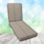 Boxed Chaise Lounge Cushion in Sunbrella Fabric by Cascadia Outdoor Cushions