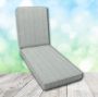 Boxed Chaise Lounge Cushion in Sunbrella Fabric by Cascadia Outdoor Cushions