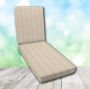 Boxed Chaise Lounge Cushion in Sunbrella Fabric by Cascadia Outdoor Cushions
