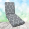 Boxed Chaise Lounge Cushion in Sunbrella Fabric by Cascadia Outdoor Cushions