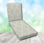 Boxed Chaise Lounge Cushion in Sunbrella Fabric by Cascadia Outdoor Cushions
