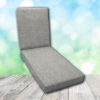 Boxed Chaise Lounge Cushion in Sunbrella Fabric by Cascadia Outdoor Cushions