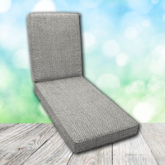 Boxed Chaise Lounge Cushion in Sunbrella Fabric by Cascadia Outdoor Cushions
