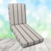 Boxed Chaise Lounge Cushion in Sunbrella Fabric by Cascadia Outdoor Cushions