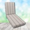 Boxed Chaise Lounge Cushion in Sunbrella Fabric by Cascadia Outdoor Cushions