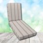 Boxed Chaise Lounge Cushion in Sunbrella Fabric by Cascadia Outdoor Cushions