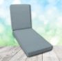 Boxed Chaise Lounge Cushion in Sunbrella Fabric by Cascadia Outdoor Cushions