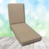 Boxed Chaise Lounge Cushion in Sunbrella Fabric by Cascadia Outdoor Cushions