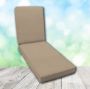 Boxed Chaise Lounge Cushion in Sunbrella Fabric by Cascadia Outdoor Cushions