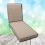 Boxed Chaise Lounge Cushion in Sunbrella Fabric by Cascadia Outdoor Cushions