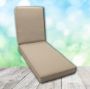 Boxed Chaise Lounge Cushion in Sunbrella Fabric by Cascadia Outdoor Cushions