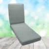 Boxed Chaise Lounge Cushion in Sunbrella Fabric by Cascadia Outdoor Cushions