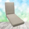Boxed Chaise Lounge Cushion in Sunbrella Fabric by Cascadia Outdoor Cushions