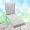 Boxed Chaise Lounge Cushion in Sunbrella Fabric by Cascadia Outdoor Cushions