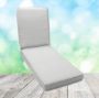 Boxed Chaise Lounge Cushion in Sunbrella Fabric by Cascadia Outdoor Cushions