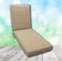 Boxed Chaise Lounge Cushion in Sunbrella Fabric by Cascadia Outdoor Cushions
