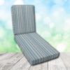 Boxed Chaise Lounge Cushion in Sunbrella Fabric by Cascadia Outdoor Cushions