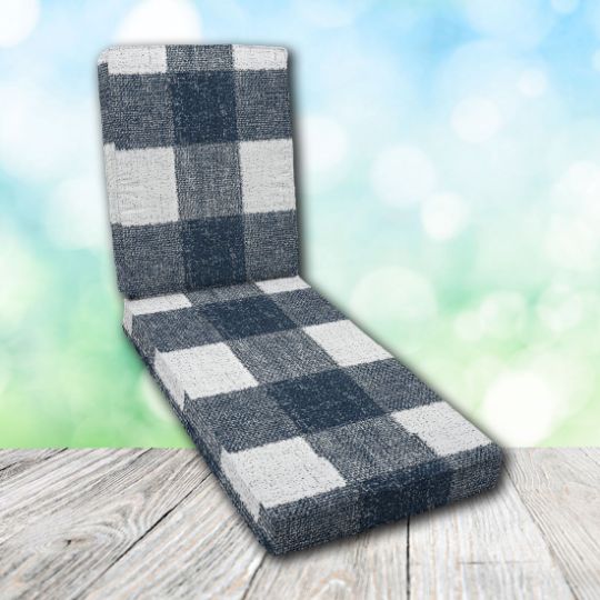 Boxed Chaise Lounge Cushion in Sunbrella Fabric by Cascadia Outdoor Cushions