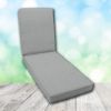 Boxed Chaise Lounge Cushion in Sunbrella Fabric by Cascadia Outdoor Cushions