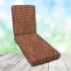 Boxed Chaise Lounge Cushion in Sunbrella Fabric by Cascadia Outdoor Cushions