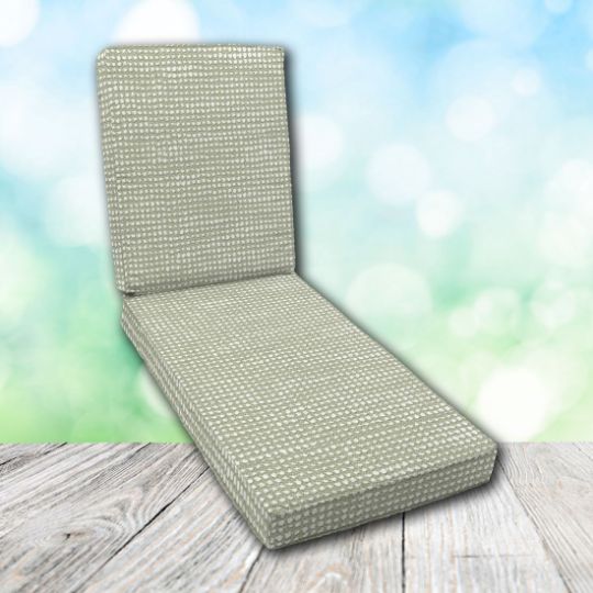 Boxed Chaise Lounge Cushion in Sunbrella Fabric by Cascadia Outdoor Cushions
