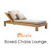 Picture of Boxed Chaise Lounge Sunbrella Fabrics