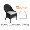 Picture of Boxed Contoured Dining Sunbrella Fabrics