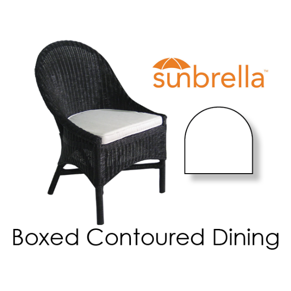 Picture of Boxed Contoured Dining Sunbrella Fabrics