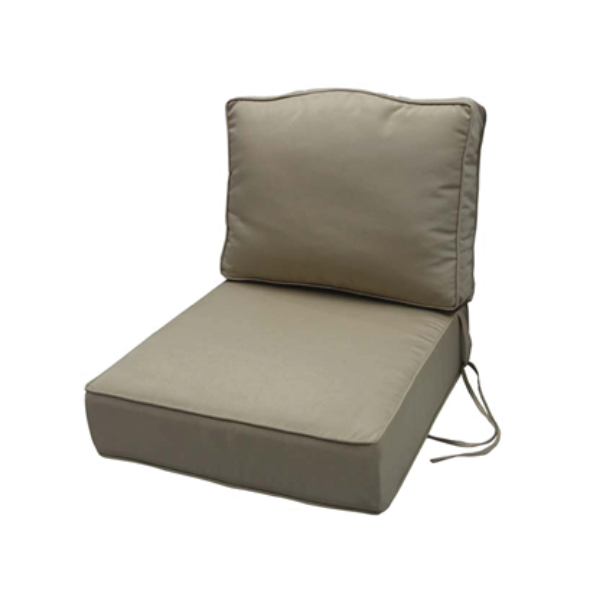Boxed Estate Style back cushions for outdoor patio chairs