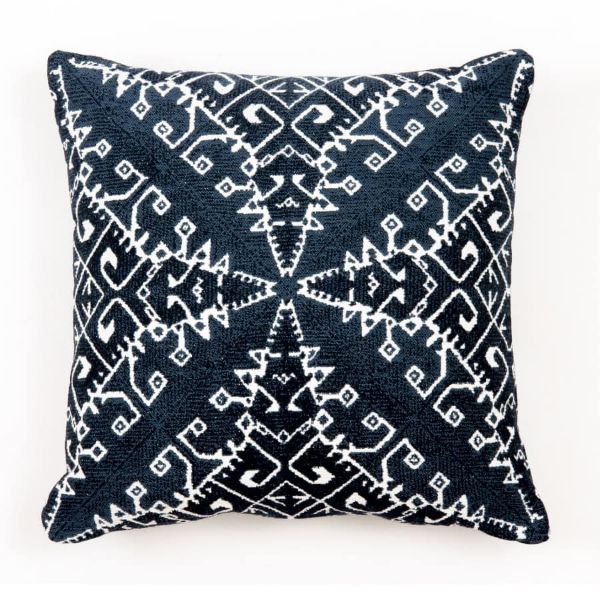 Sunbrella® Mosaic Indigo Pillow – Exclusive Specialty Cushion | Cascadia Outdoor Cushions