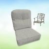 Sunbrella Canvas Granite Hanamint Replacement Cushions Club Chair | Estate Back