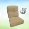 Sunbrella Canvas Heather Beige Hanamint Replacement Cushions Club Chair | Estate Back