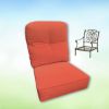 Sunbrella Canvas Melon Hanamint Replacement Cushions Club Chair | Estate Back