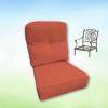 Sunbrella Canvas Persimmon Hanamint Replacement Cushions Club Chair | Estate Back
