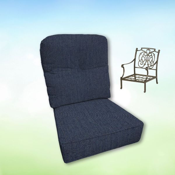 Sunbrella Hanamint Replacement Cushions Club Chair | Estate Back