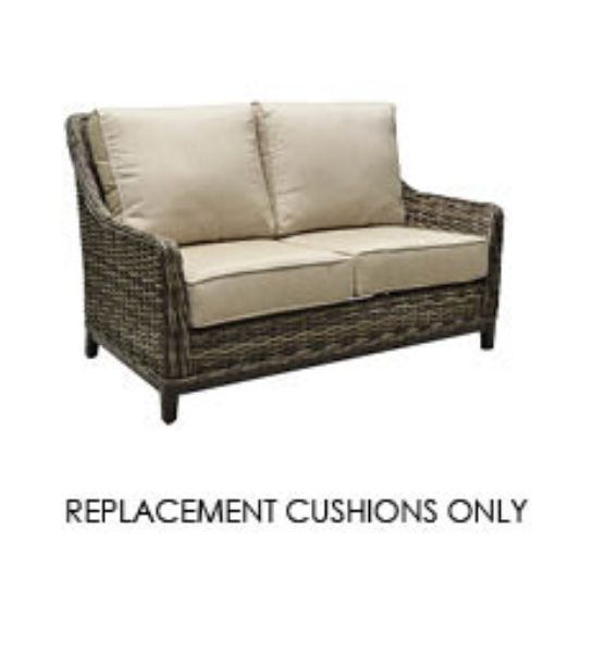 Patio Renaissance Catalina High Back Loveseat Replacement Cushions