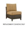 Patio Renaissance Catalina Armless Chair Replacement Cushions