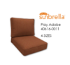 Economy Deep Seating Replacement Cushions in Sunbrella Play Adobe Fabrics