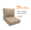 Economy Deep Seating Replacement Cushions in Sunbrella Play Camel Fabrics