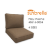 Economy Deep Seating Replacement Cushions in Sunbrella Play Mocha Fabrics