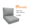 Economy Deep Seating Replacement Cushions in Sunbrella Play Sky Fabrics